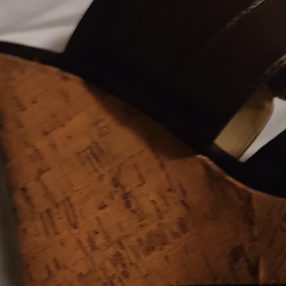 Liz Claiborne Wedge Sandles Brown leather size 6 - Picture 15 of 16